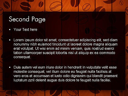 Coffee Beans Background PowerPoint Template, Slide 2, 12838, Food & Beverage — PoweredTemplate.com