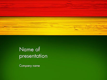 Gekleurde Houten Planken PowerPoint Template, PowerPoint-sjabloon, 12839, Abstract/Textuur — PoweredTemplate.com
