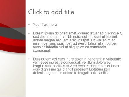 Plantilla de PowerPoint - resumen de la onda roja y gris, Diapositiva 3, 12843, Abstracto / Texturas — PoweredTemplate.com