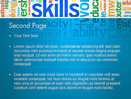 Human Resources Word Cloud PowerPoint Template, Dia 2, 12846, Carrière/Industrie — PoweredTemplate.com