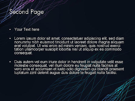 Plantilla de PowerPoint - resumen superficies cableadas, Diapositiva 2, 12850, Abstracto / Texturas — PoweredTemplate.com