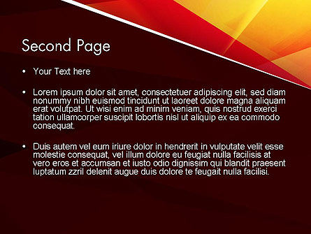 Geometrisch Streeplijnen PowerPoint Template, Dia 2, 12854, Abstract/Textuur — PoweredTemplate.com