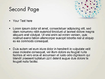 Frame Van De Draad Bol PowerPoint Template, Dia 2, 12859, Technologie en Wetenschap — PoweredTemplate.com