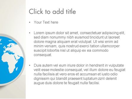 Modello PowerPoint - Globe nel design piatto, Slide 3, 12862, Mondiale — PoweredTemplate.com