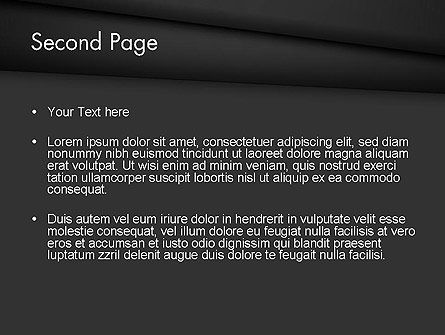 Modello PowerPoint - Strati neri disposti a ventaglio, Slide 2, 12868, Astratto/Texture — PoweredTemplate.com