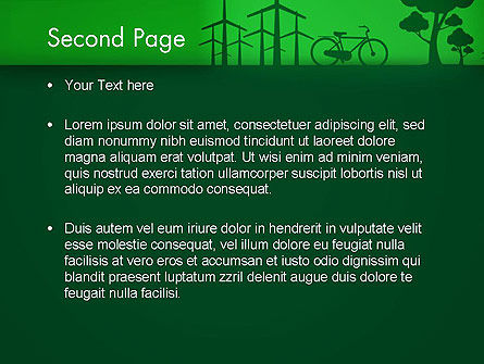 Grün gehen PowerPoint Vorlage, Folie 2, 12869, Natur & Umwelt — PoweredTemplate.com