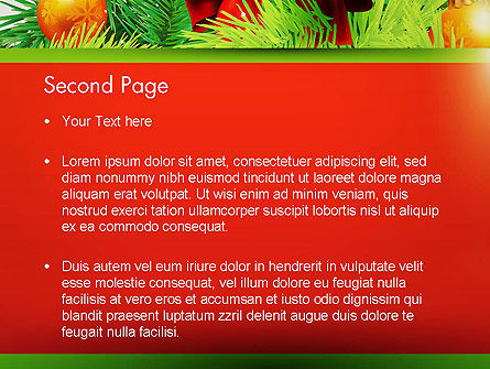 Templat PowerPoint Cabang Cemara Natal, Slide 2, 12888, Liburan/Momen Spesial — PoweredTemplate.com