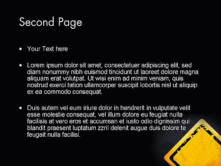 파워포인트 템플릿 - 경고 표시, 슬라이드 2, 12900, 비즈니스 콘셉트 — PoweredTemplate.com