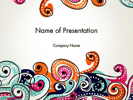 Plantilla de PowerPoint - patrón clásico europeo, Plantilla de PowerPoint, 12902, Art & Entertainment — PoweredTemplate.com