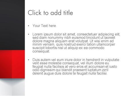 黒赤と白の幾何学 - PowerPointテンプレート, スライド 3, 12904, ビジネス — PoweredTemplate.com
