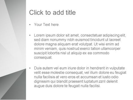 Modèle PowerPoint de triangles abstraits gris, Diapositive 3, 12920, Abstrait / Textures — PoweredTemplate.com