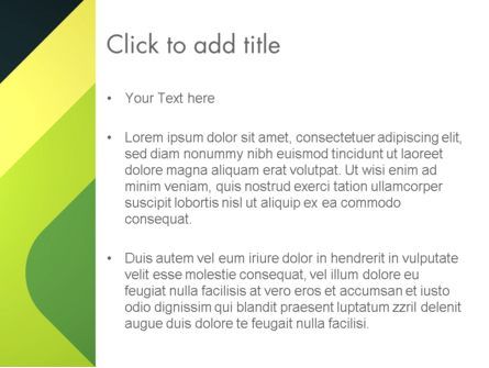 Modèle PowerPoint de résumé des coins verts, Diapositive 3, 12929, Abstrait / Textures — PoweredTemplate.com