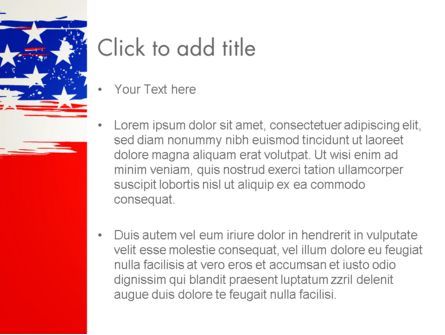United States Flag Theme PowerPoint, Slide 3, 12931, America — PoweredTemplate.com