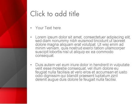 Plantilla de PowerPoint - resumen rojo intersección ondas, Diapositiva 3, 12939, Abstracto / Texturas — PoweredTemplate.com