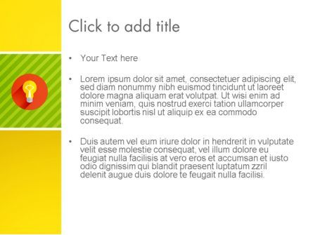 Modèle PowerPoint de fond jaune avec icônes powerpoint, Diapositive 3, 12943, Business — PoweredTemplate.com