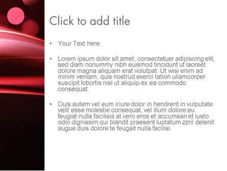 Templat PowerPoint Abstrak Lampu Bergerak Berwarna Merah, Slide 3, 12946, Abstrak/Tekstur — PoweredTemplate.com