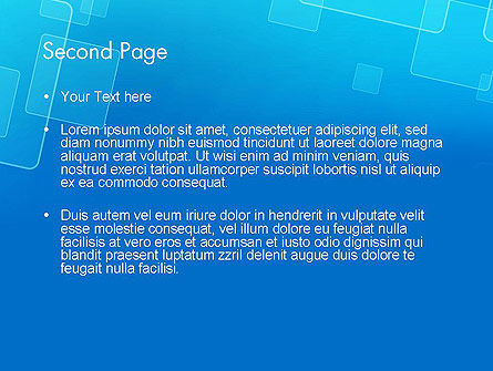 Modèle PowerPoint de résumé carrés bleus, Diapositive 2, 12951, Abstrait / Textures — PoweredTemplate.com