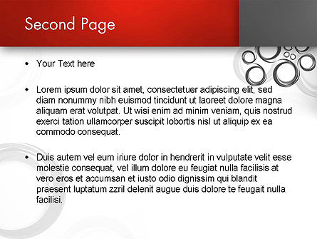 Modello PowerPoint - Fantasia cerchi grigi, Slide 2, 12956, Astratto/Texture — PoweredTemplate.com