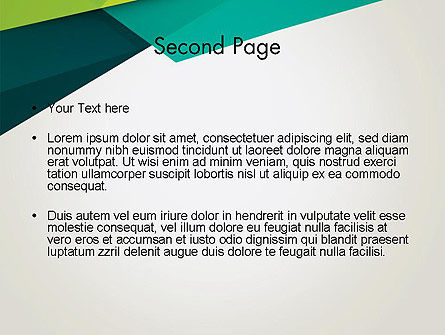 Abstracte Gevouwen Lagen PowerPoint Template, Dia 2, 12968, Abstract/Textuur — PoweredTemplate.com