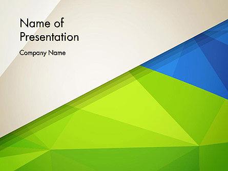 Abstract Triangular Layers PowerPoint Template, PowerPoint Template, 12975, Abstract/Textures — PoweredTemplate.com