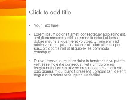 Energetic Orange Background PowerPoint Template, Slide 3, 12995, Abstract/Textures — PoweredTemplate.com