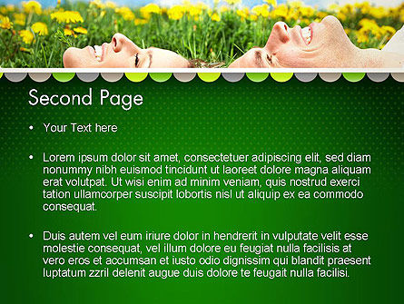 Young Couple Dreaming PowerPoint Template, Slide 2, 13011, People — PoweredTemplate.com