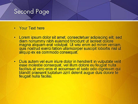 Templat PowerPoint Permukaan Segitiga, Slide 2, 13013, Abstrak/Tekstur — PoweredTemplate.com