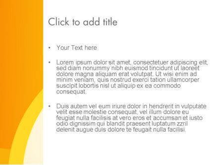 Plantilla de PowerPoint - arco amarillo, Diapositiva 3, 13019, Abstracto / Texturas — PoweredTemplate.com