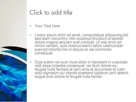 Modelo do PowerPoint - azul abstrato de bandas sobrepostas, Deslizar 3, 13020, Abstrato/Texturas — PoweredTemplate.com