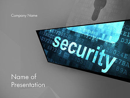 Hardware Security Services PowerPoint Template, 13058, Technology and Science — PoweredTemplate.com