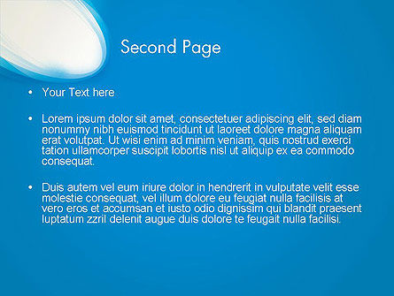 Modèle PowerPoint de résumé de l'arc bleu, Diapositive 2, 13061, Abstrait / Textures — PoweredTemplate.com