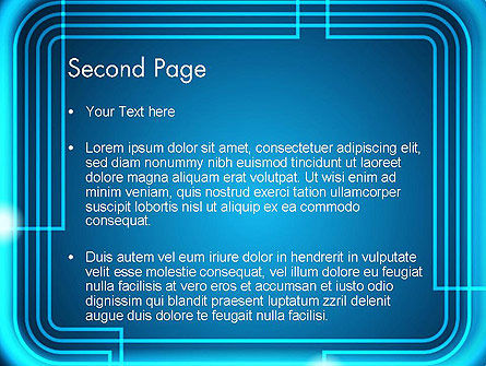 Neonrahmen abstrakt PowerPoint Vorlage, Folie 2, 13074, Abstrakt/Texturen — PoweredTemplate.com