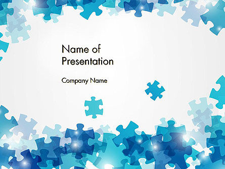 Transparent Puzzle Pieces PowerPoint Template, PowerPoint Template, 13080, Abstract/Textures — PoweredTemplate.com