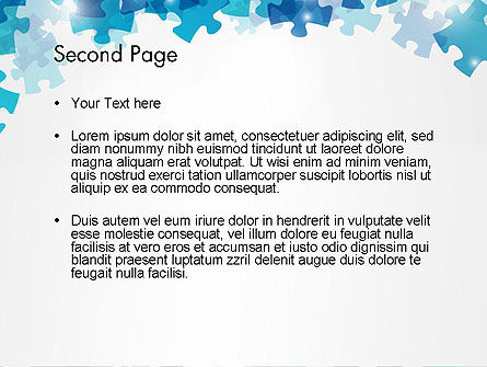 Plantilla de PowerPoint - piezas de rompecabezas transparentes, Diapositiva 2, 13080, Abstracto / Texturas — PoweredTemplate.com