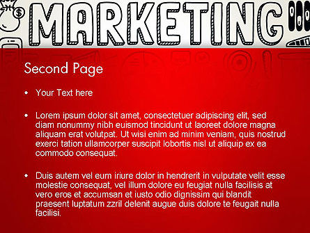 Digitale Marketing Word Cloud PowerPoint Template, Dia 2, 13083, Carrière/Industrie — PoweredTemplate.com