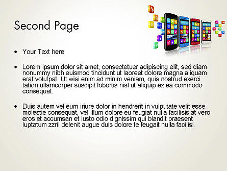 Templat PowerPoint Pengembangan Aplikasi Mobile, Slide 2, 13088, Teknologi dan Ilmu Pengetahuan — PoweredTemplate.com