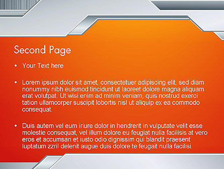 Modello PowerPoint - Superficie metallica lucidata, Slide 2, 13093, Astratto/Texture — PoweredTemplate.com