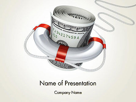 Plantilla de PowerPoint - rescate financiero, Gratis Plantilla de PowerPoint, 13099, Finanzas / Contabilidad — PoweredTemplate.com