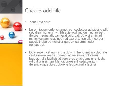 Plantilla de PowerPoint - brillantes bolas de colores, Diapositiva 3, 13101, 3D — PoweredTemplate.com