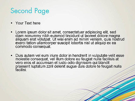 Modello PowerPoint - Sottili linee colorate, Slide 2, 13109, Astratto/Texture — PoweredTemplate.com