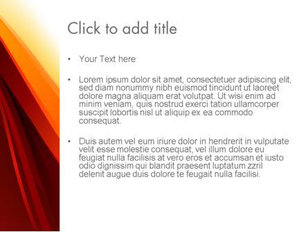 Modello PowerPoint - Stilizzato fiamma astratta, Slide 3, 13118, Astratto/Texture — PoweredTemplate.com