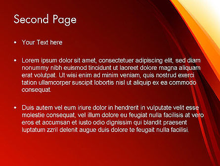 Modello PowerPoint - Stilizzato fiamma astratta, Slide 2, 13118, Astratto/Texture — PoweredTemplate.com