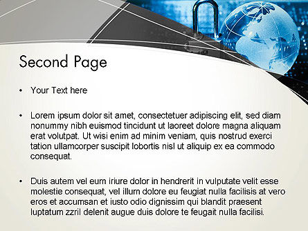 Modelo do PowerPoint - cíber segurança, Deslizar 2, 13134, Tecnologia e Ciência — PoweredTemplate.com
