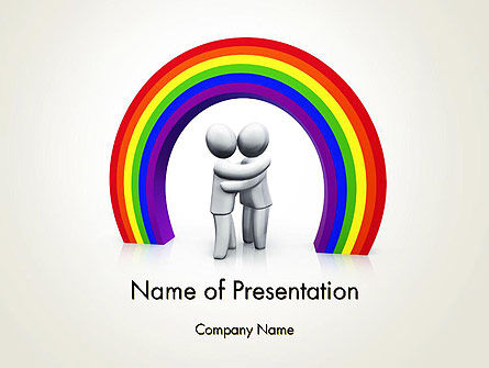 LGBT PowerPoint Template, PowerPoint Template, 13149, 3D — PoweredTemplate.com