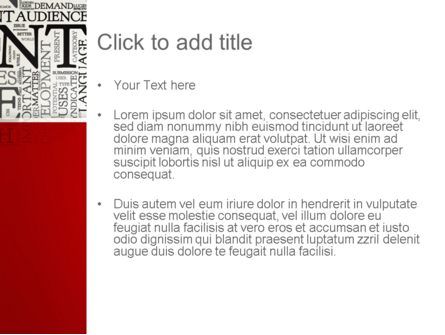 Modello PowerPoint - Word cloud content, Slide 3, 13154, Carriere/Industria — PoweredTemplate.com