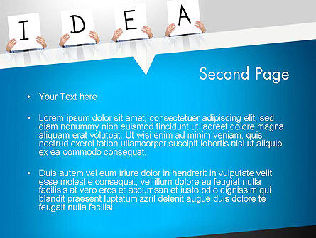 Templat PowerPoint Menyajikan Sebuah Ide, Slide 2, 13165, Konsep Bisnis — PoweredTemplate.com