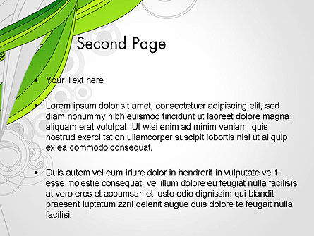 파워포인트 템플릿 - 수중 녹색 새싹 개요, 슬라이드 2, 13171, 자연 및 환경 — PoweredTemplate.com
