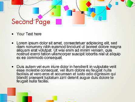 Psychedelische Funky Abstract PowerPoint Template, Dia 2, 13177, Abstract/Textuur — PoweredTemplate.com