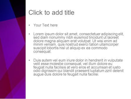 Modello PowerPoint - Raggi violetti astratto, Slide 3, 13182, Astratto/Texture — PoweredTemplate.com