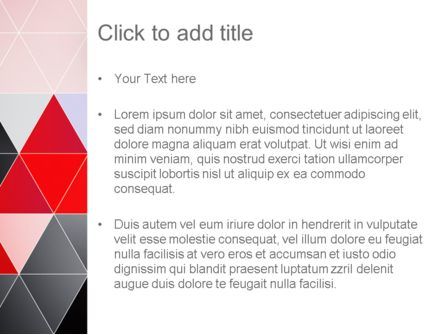 Modèle PowerPoint de résumé des triangles vivants, Diapositive 3, 13189, Abstrait / Textures — PoweredTemplate.com
